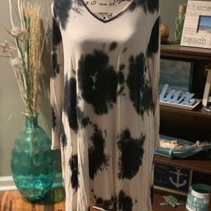 Abela Ivory Tie Dye Pocket Dress New